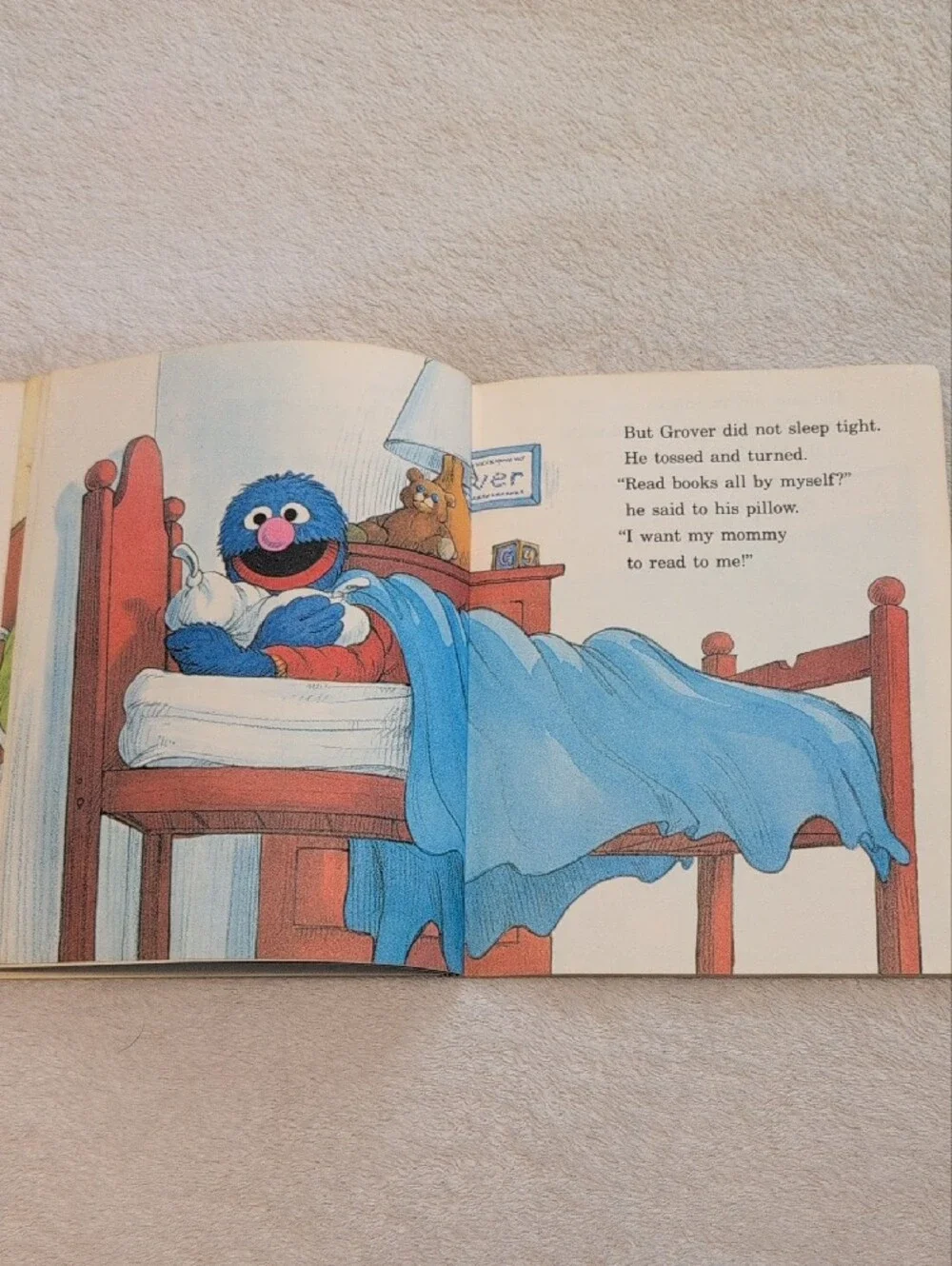 Sesame Street Board Book Bundle Ernie Grover Early Readers Vintage Kids